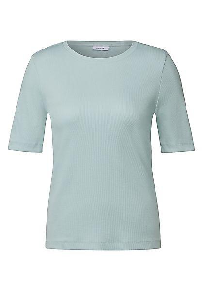 CECIL T-Shirt NOS Basic Rib T-Shirt günstig online kaufen