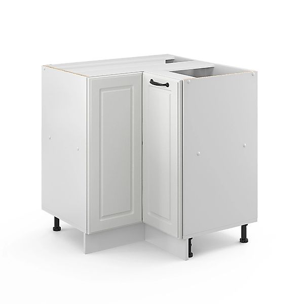 Vicco Eckunterschrank R-Line, Weiß Landhaus/Weiß, 75.6 günstig online kaufen