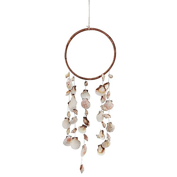Viana Bastelnaturmaterial Maritimes Windspiel Muscheln Holzring günstig online kaufen