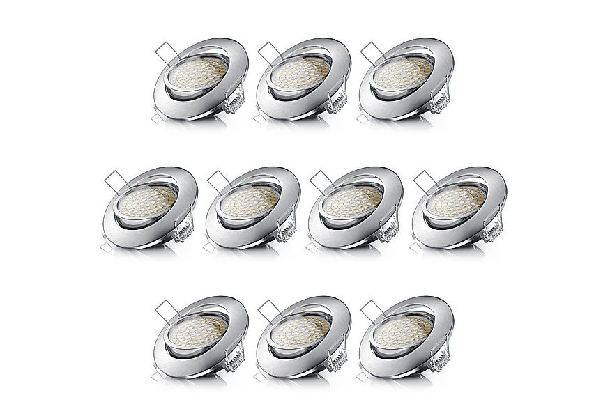 Brandson LED Einbaustrahler dimmbar & schwenkbar, Deckenspots, Aluminium Ra günstig online kaufen