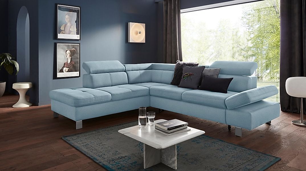exxpo - sofa fashion Ecksofa "Fiji, L-Form", mit Kopf- bzw. Rückenverstellu günstig online kaufen