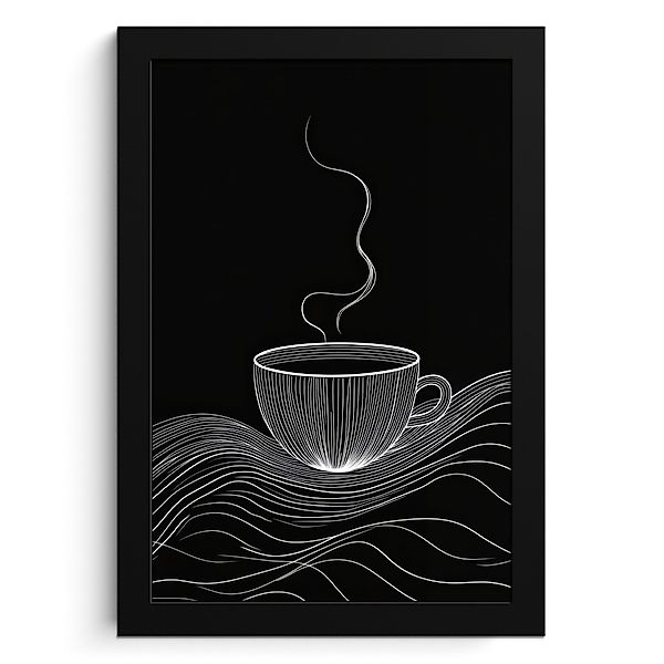 MuchoWow Poster Strichzeichnung - Kaffeetasse - günstig online kaufen