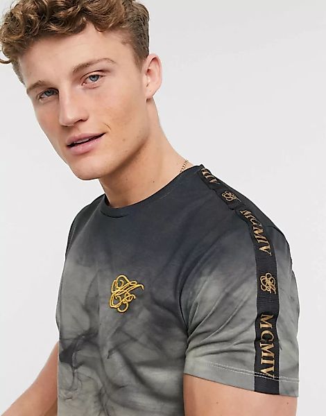 Burton Menswear – Ikonisches, rauchiges T-Shirt in Schwarz günstig online kaufen
