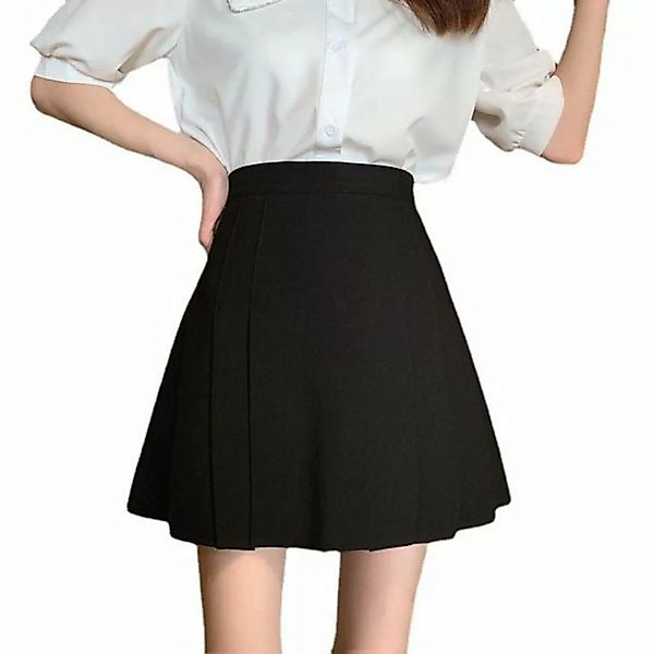 FIDDY A-Linien-Rock Mini-Röcke für Damen, hübscher Plissee-Rock für den günstig online kaufen