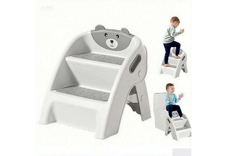 HEYHIPPO Baby-Toilettensitz Faltbarer Kinderhocker mit Anti-Rutsch-Füßen, 3 günstig online kaufen