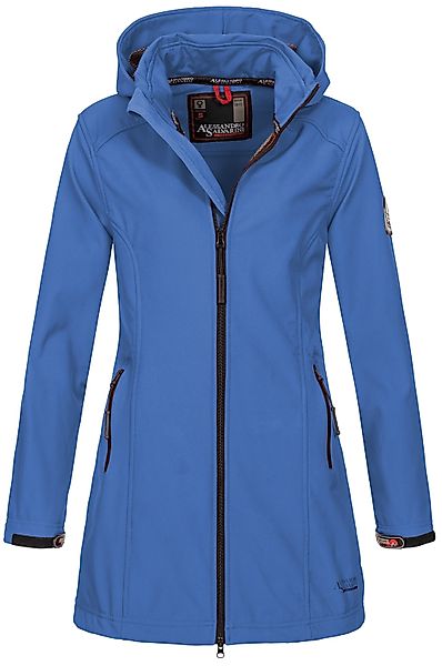Alessandro Salvarini Softshelljacke "Alessia" lang mit abnehmbarer Kapuze günstig online kaufen