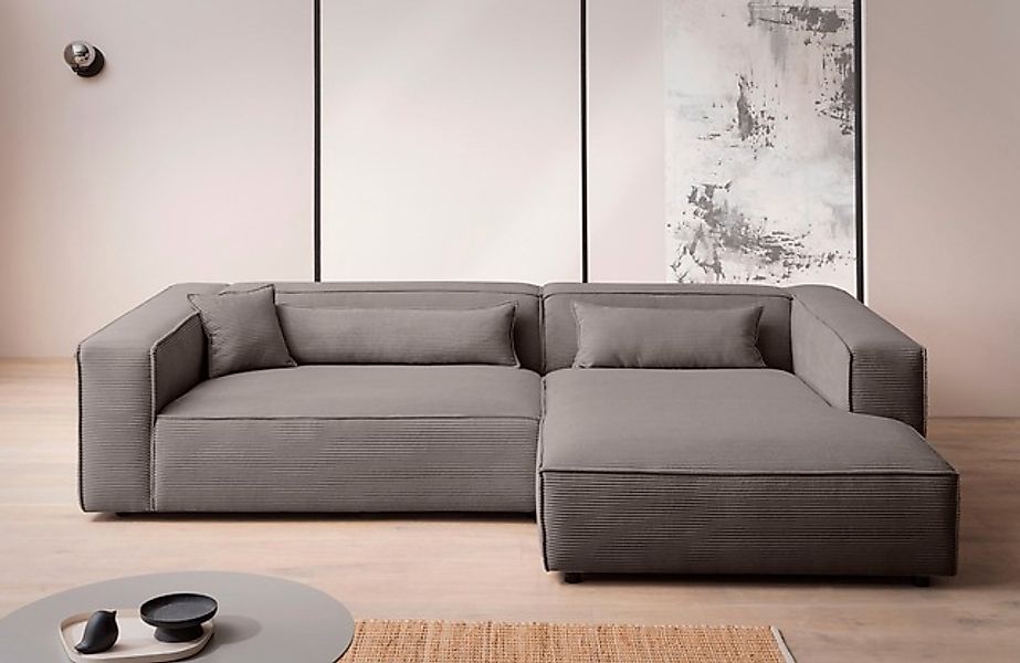 LeGer Home by Lena Gercke Ecksofa »PIARA XXL, Big-Sofa, Cord, Leinenoptik o günstig online kaufen