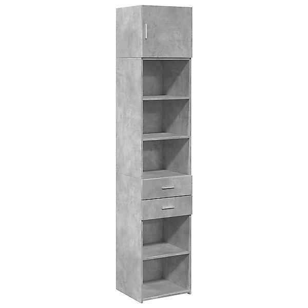 vidaXL Hochschrank Schmal Betongrau 45x42,5x225 cm Holzwerkstoff 3281297 günstig online kaufen