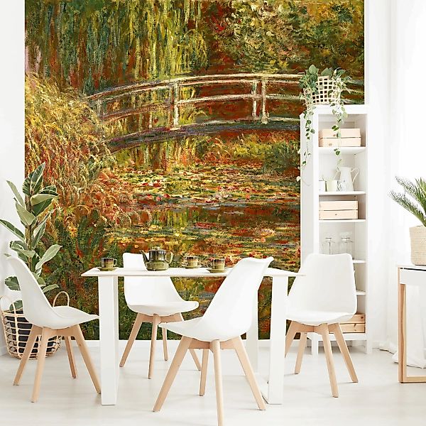 Fototapete Claude Monet - Seerosenteich und japanische Brücke (Harmonie in günstig online kaufen