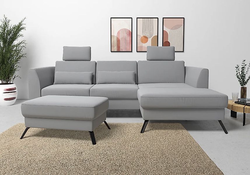 sit&more Ecksofa "Olsen L-Form", inklusive Sitztiefenverstellung, wahlweise günstig online kaufen