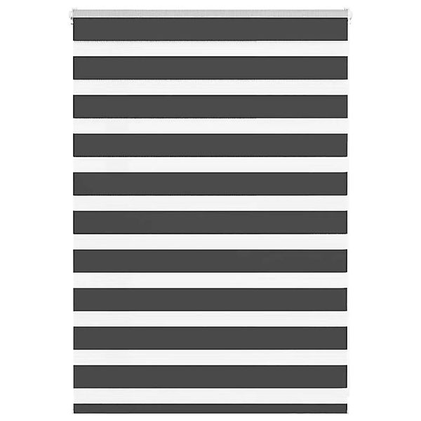 vidaXL Doppelrollo Schwarz 115x100 cm Stoffbreite 110,9 cm Polyester 401421 günstig online kaufen