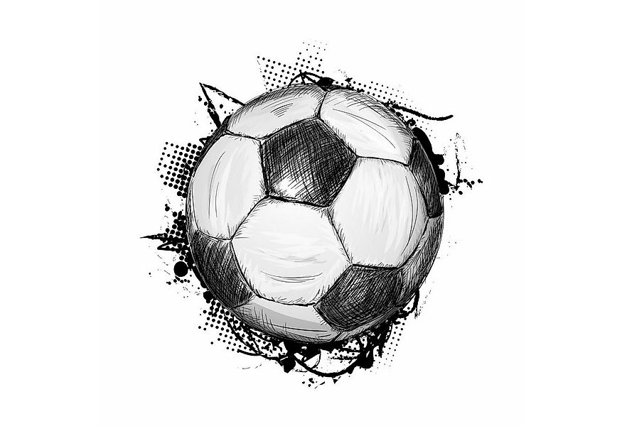 nikima Wandtattoo 109 Wandtattoo Fussball Soccer - 300 x 300 mm (PVC-Folie) günstig online kaufen