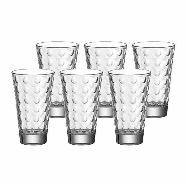 LEONARDO Glas "Trinkgläser Optic 200 ml 6er Set transparent" günstig online kaufen