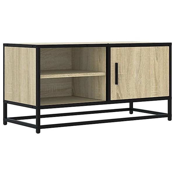 vidaXL TV-Schrank Sonoma-Eiche 80x34,5x40 cm Holzwerkstoff und Metall 84882 günstig online kaufen