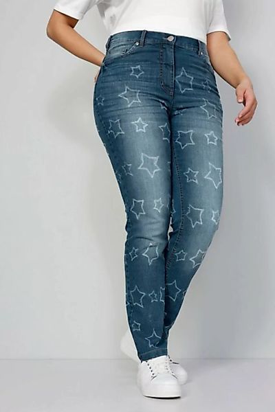 MIAMODA Regular-fit-Jeans Jeans Slim Fit Sterne 5-Pocket günstig online kaufen