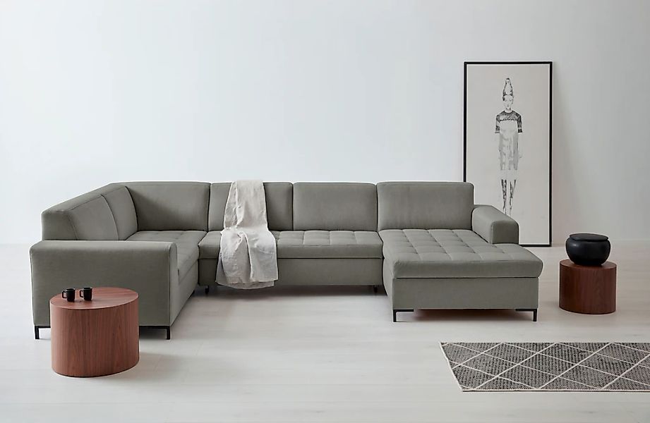 OTTO products Wohnlandschaft "Grazzo, aktuelle Steppung im Sitz, viel Platz günstig online kaufen