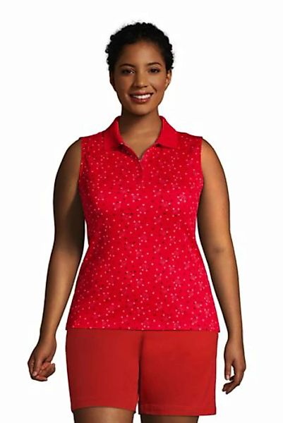 Ärmelloses Supima-Poloshirt in großen Größen, Damen, Größe: 48-50 Plusgröße günstig online kaufen