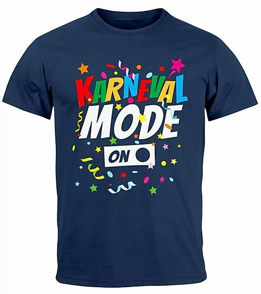 MoonWorks Print-Shirt Herren T-Shirt Karneval Fasching Spruch Konfetti Moti günstig online kaufen