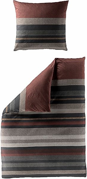 BIERBAUM Bettwäsche "4044" 2 Stk. Renforce, 100 % Baumwolle, pflegeleicht, günstig online kaufen
