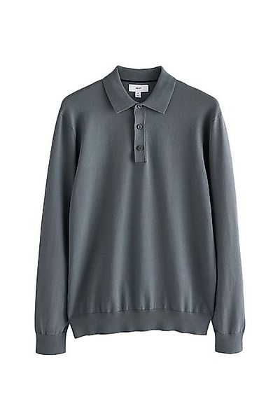 Next Langarm-Poloshirt Langärmeliges Slim Fit Poloshirt günstig online kaufen