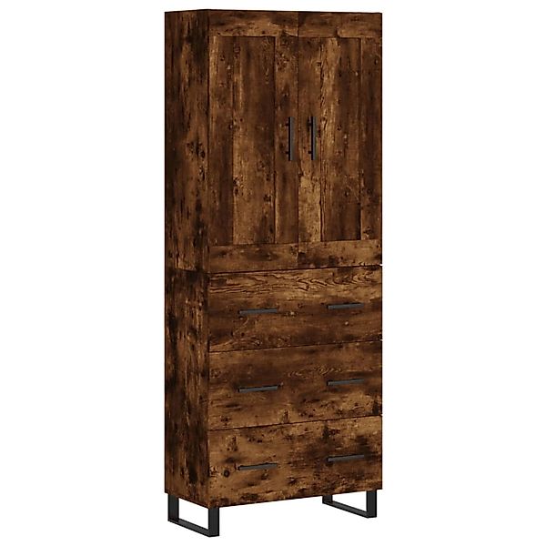 vidaXL Highboard Räuchereiche 69,5x34x180 cm Holzwerkstoff 3199774 günstig online kaufen