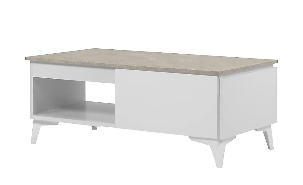 Finori Couchtisch Bertrix 55C, Sandstein, weiß, Modern, MADE IN GERMANY, 10 günstig online kaufen