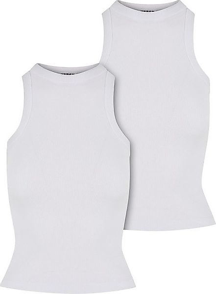 URBAN CLASSICS T-Shirt Ladies Racer Back Rib Top 2-Pack günstig online kaufen