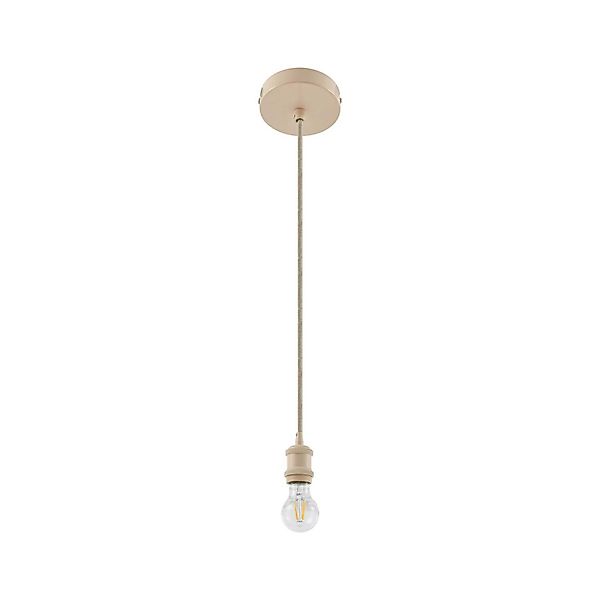 Lindby Pendelleuchte Hattie 10034031 Modern in Creme aus Aluminium 1-flammi günstig online kaufen