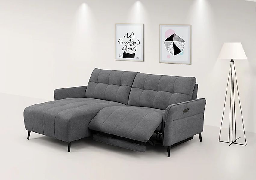 INOSIGN Ecksofa "DENIO 3-Sitzer, L-Form (Breite 209cm), elektr. Relaxfunkti günstig online kaufen