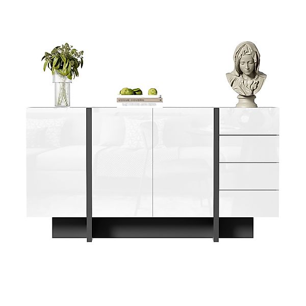 Merax Sideboard Hochglanz Kommode (1 St), günstig online kaufen