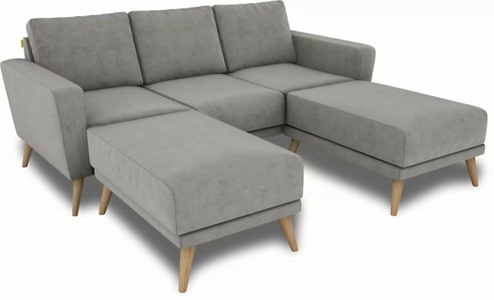 KAUTSCH.com Wohnlandschaft LOTTA 3-Sitzer, abnehmbare Longchairs, zerlegbar günstig online kaufen