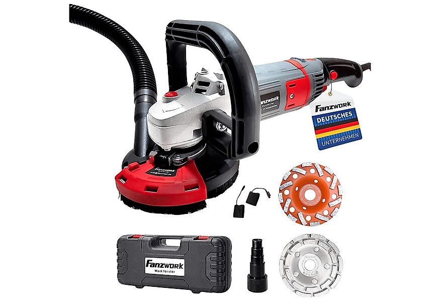 Fanzwork Winkelschleifer 1500W Betonschleifer mit 125mm Diamanttopf PROFI & günstig online kaufen