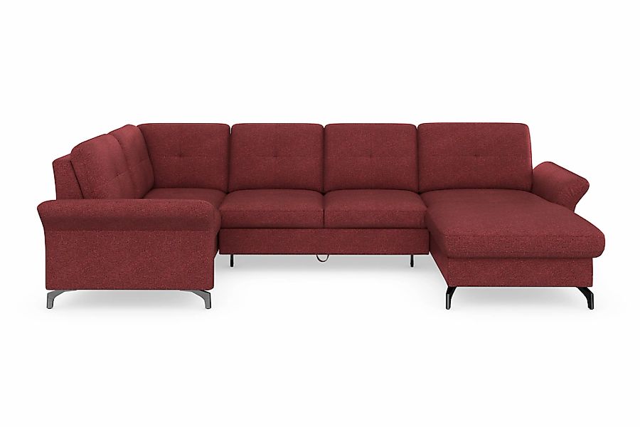 Home affaire Wohnlandschaft "Calando U-Form" wahlweise mit Bettfunktion, Be günstig online kaufen