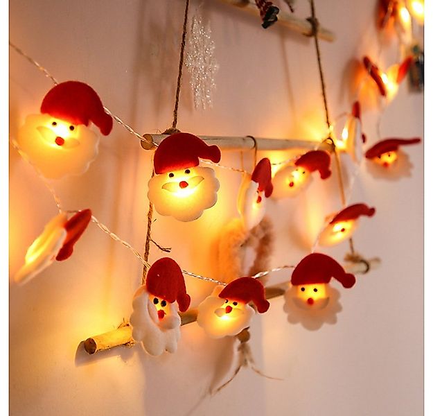 Rosnek LED-Lichterkette LED Weihnachten Party Lichtervorhang, 1.5m/3m, Weih günstig online kaufen