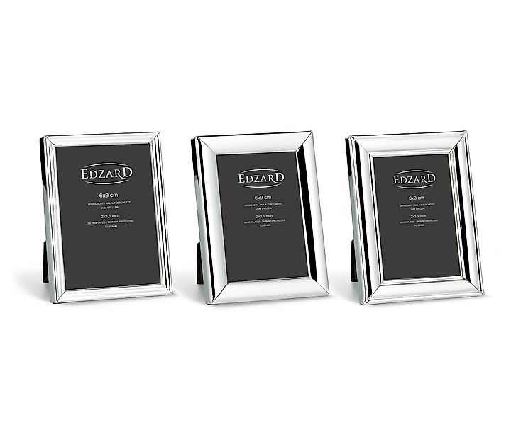 EDZARD Bilderrahmen Sunset, versilbert, anlaufgeschützt, 3er Set für 6x9 cm günstig online kaufen