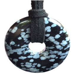 Steinfixx® Lange Kette echter Edelsteindonut 30 günstig online kaufen
