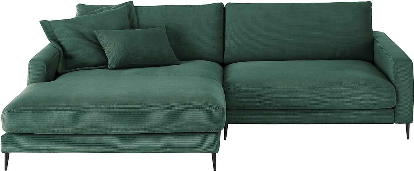 INOSIGN Ecksofa "Downtown, B/T/H: 272/190/84 cm L-Form" weicher Sitzkomfort günstig online kaufen