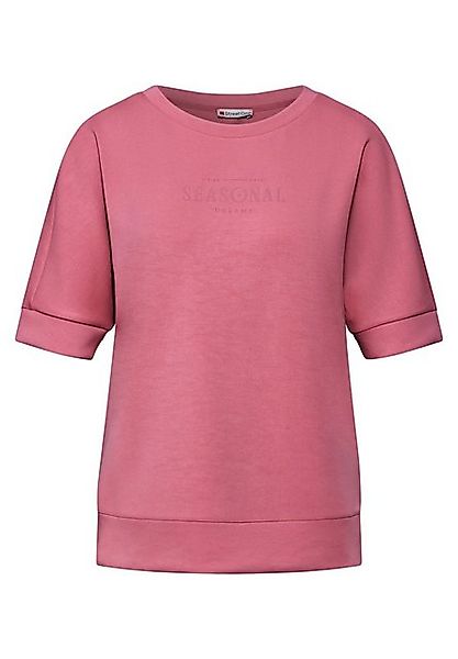 STREET ONE Kurzarmpullover STREET ONE / Da.Sweatshirt / silk look shirt w.w günstig online kaufen