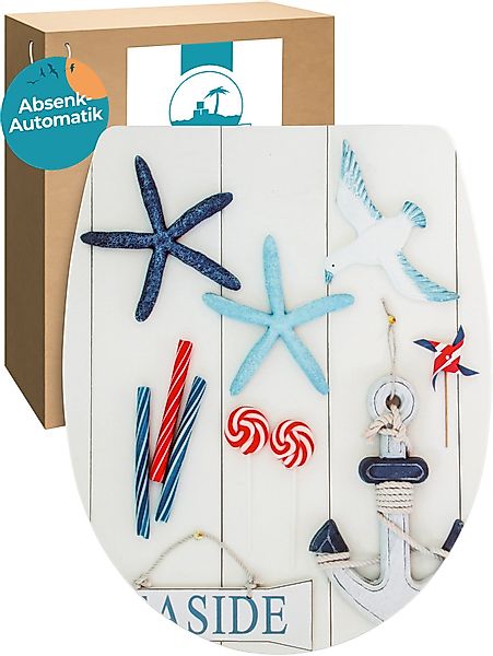 Calmwaters WC-Sitz Motiv Maritim, Motiv Maritimes günstig online kaufen