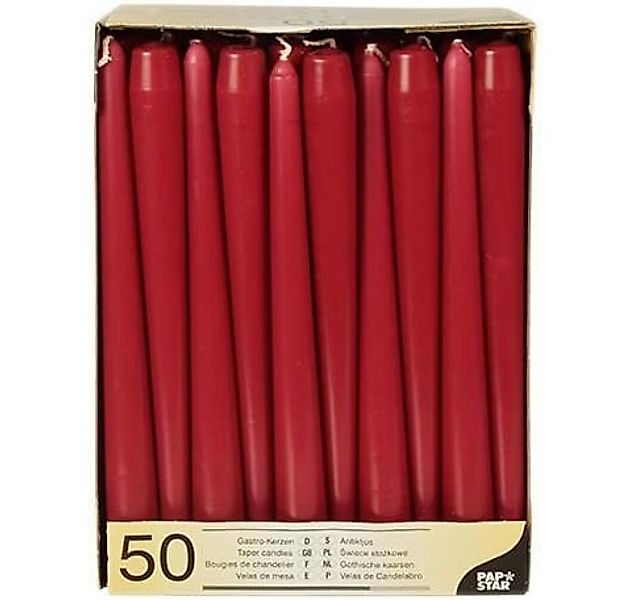 PAPSTAR Duftkerze Pack Of 50 Stick Candles Diameter 2.2 Cm Length 25 Cm Bor günstig online kaufen