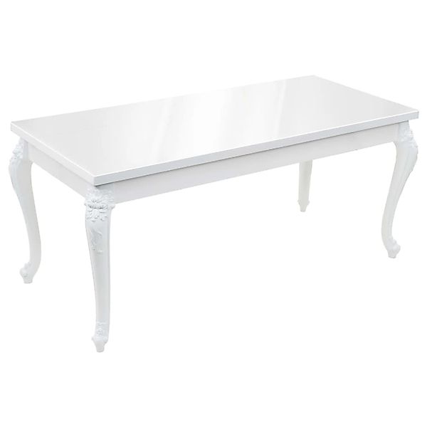 vidaXL Esstisch 179 x 89 x 81 cm Hochglanz Weiß günstig online kaufen