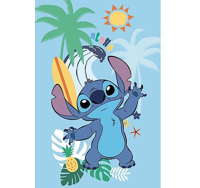 Wohndecke Disney Lilo und Stitch Summer Fleece-Decke 100x150cm, Disney, Ges günstig online kaufen