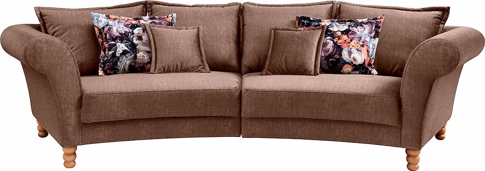 Home affaire Big-Sofa "Tassilo geschwungene Formensprache, bequem, Mega Sof günstig online kaufen