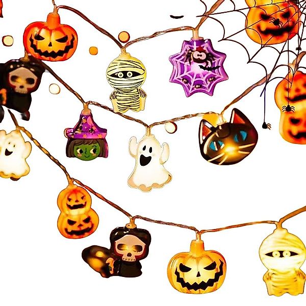 Coonoor LED-Lichterkette Herbst Deko, Halloween Lichterkette günstig online kaufen