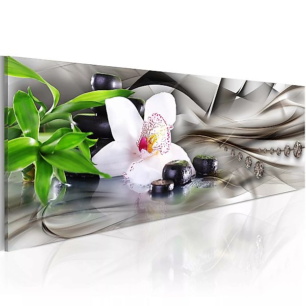 Wandbild - Zen composition: bamboo, orchid and stones günstig online kaufen