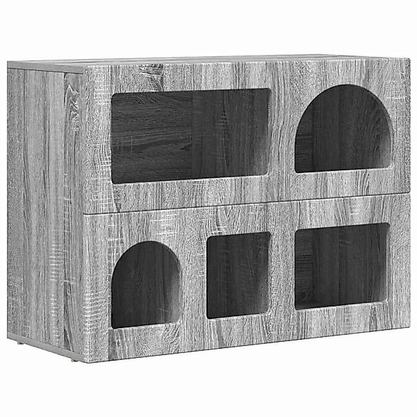 vidaXL Sideboard Graues Sonoma 80,5 x 35 x 59 cm Holzwerkstoff 891330 günstig online kaufen