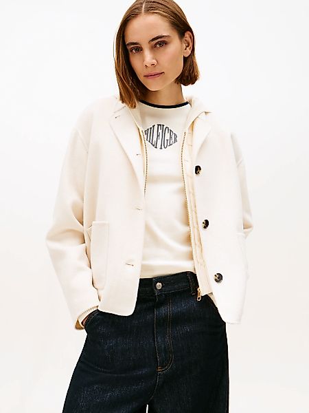 Tommy Hilfiger Bomberjacke "DF WOOL SHORT BOMBER" mit Wolle günstig online kaufen