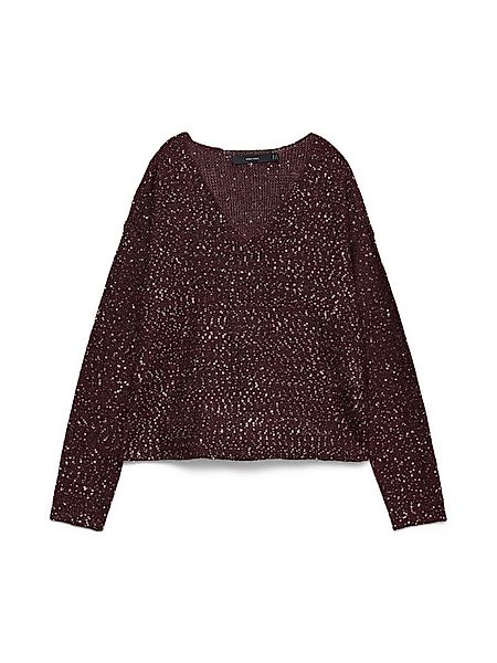 Vero Moda Strickpullover VMLEILANI NEW LS V-NECK PULLOVER REP günstig online kaufen