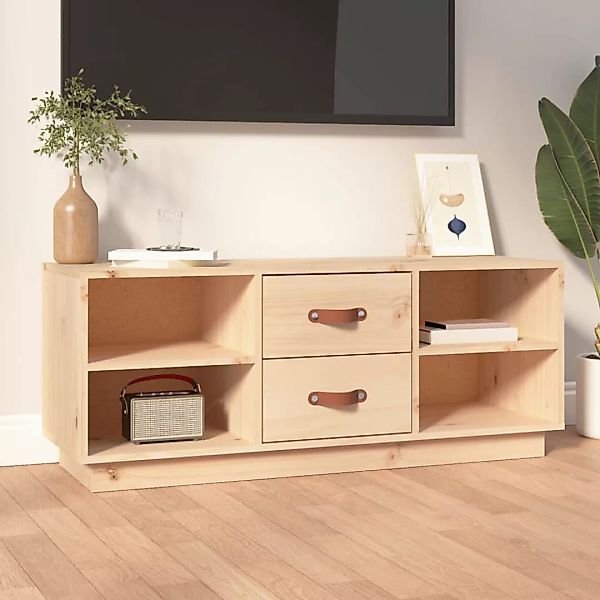 Vidaxl Tv-schrank 100x34x40 Cm Massivholz Kiefer günstig online kaufen