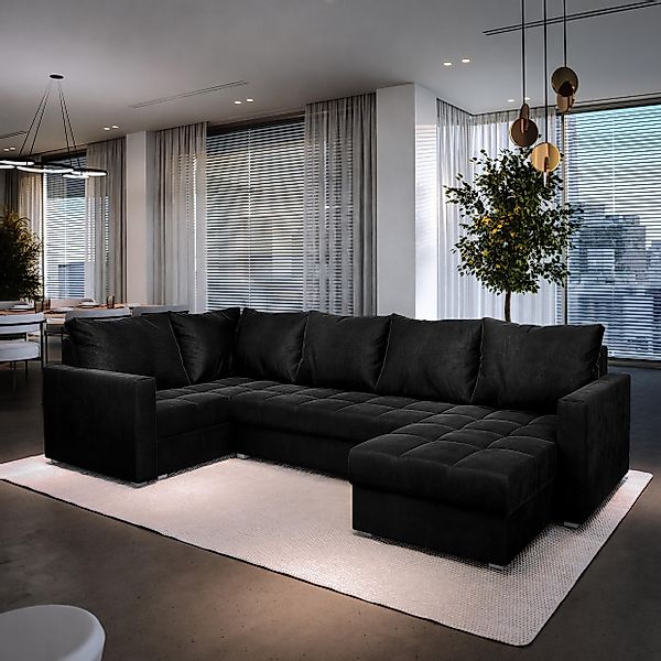 Masseno Ecksofa LORIVO mit Schlaffunktion U-Form, günstig online kaufen